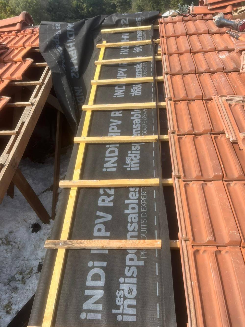 Rénovation de toiture - pendant