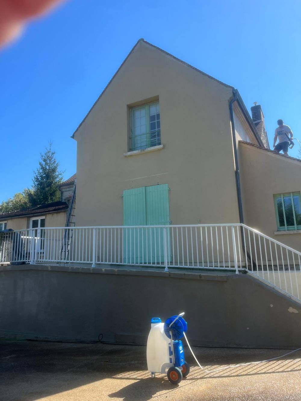 Nettoyage façade maison - après